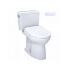 Toto MW7764736CSGA#01 Drake® WASHLET®+ 1.6 GPF Two-Piece Elongated  Toilet and S7A Contemporary Bidet Seat with Auto Flush in Cotton White