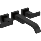 Brizo T70480-BLLHP Siderna Two Handle Wall Mount Tub Filler 2-3/4" H in Matte Black