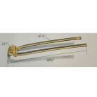 Samuel Heath N95/2PB Swivel Towel Rail in Polished Brass