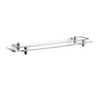 Samuel Heath N9543-PN Fairfield Glass Shelf With Lifting Rail in Polished Nickel