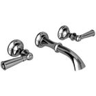 Newport Brass 3-2451/15A Sutton Double Handle Wall Mounted Lavatory Faucet With Metal Lever Handles in Antique Nickel
