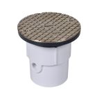 Oatey 74157, 74000 Series 3" X 4" Adjustable PVC Drain Cleanout with Nickel Cover