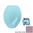 Church 380TL Elongated Plastic Toilet Seat, Closed Front with Cover in Orchid

