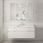 Robern P2C1620D4FPFT PL PORTRAY 16" W X 20" H X 4" D Recessed Single Door Medicine Cabinet in Polished Edge and Storage + Electric Upgrade: Slow-Close, Hinges Sliding Magnification Mirror and Quick Caddy