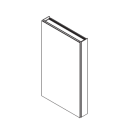 Robern P2SMKIT20D4P PL 4" X 20'' Portray Side Mirror Kit for Surface Mounted Cabinets