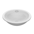 Davinci PAN-UML-1512-N-W Pantoufle 15" L X 12" W Porcelain Under Mount Wash Basin with Center Drain Placement in White (Drain Sold Separately)
