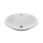 Davinci PAN-UML-1915-C-W Pantoufle 19" L X 15" W Porcelain Under Mount Wash Basin with Center Drain Placement in White (Drain Sold Separately)