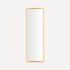 Robern PC1648D4TLE82 Profiles 16" W X 48" H X 4" D Framed Medicine Cabinet in Matte Gold with Electrical Outlet, USB Charging Ports, Magnetic Storage Strip and Left Hinge