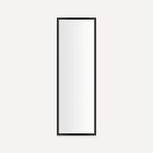Robern PC1648D4TLE83 Profiles 16" W X 48" H X 4" D Medicine Cabinet, Electrical Outlet, USB Charging Ports, Left Hinge in Matte Black