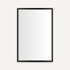 Robern PC2030D4TRE83 Profiles Framed Cabinet, 20" W X 30" H X 4" D, Matte Black, Electrical Outlet, USB Charging Ports, Right Hinge