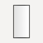 Robern PC2040D4TNN83 Profiles Framed Cabinet, 20" W X 40" H X 4" D, Matte Black, Non-Electric, Reversible Hinge