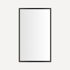 Robern PC2440D4TRE83 Profiles Framed Cabinet, 24" W X 40" H X 4" D, Matte Black, Electrical Outlet, USB Charging Ports, Right Hinge