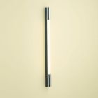 Robern PL30GWH 1.5 Series Vertical Lighting, 1-1/2" L X 30" H X 2-1/8" D, PL Series Compatible, Dimmable, Fluorescent, Glass Shade, White End Caps