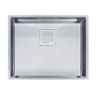 Franke PKX11021 Peak 23" L X 18" W X 10" D Rectangular Stainless Steel Undermount Single Bowl Kitchen Sink in Steel