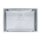 Franke PKX11025 Peak 26" L x 18" W X 10" D Rectangular 16-Gauge Stainless Steel Undermount Single Bowl Kitchen Sink in Stee