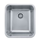 Franke GDX11015 Grande 17" L X 19" W X 9" D Undermount 18-Gauge Stainless Steel Single Bowl Prep/Bar Kitchen Sink in Steel