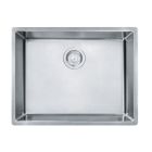 Franke CUX11021 Cube 23" L X 18" W X 9" D Rectangular Undermount Stainless Steel Single Bowl Kitchen Sink in Steel