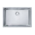 Franke CUX11025 Cube 27" L X 18" W X 9" D Rectangular Undermount Single Bowl Kitchen Sink in Steel