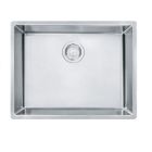 Franke CUX11021-ADA Cube 23" L X 18" W X 5" D Undermount Stainless Steel Single Bowl Kitchen Sink in Steel