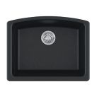 Franke ELG11022ONY Ellipse 25" L X 20'' W X 9" D Granite Single Basin Undermount Kitchen Sink in Onyx