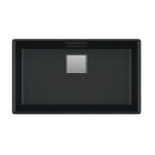 Franke PKG11031ONY Peak 32" L X 19" W X 9" D Rectangular Undermount Single Bowl Kitchen Sink in Onyx