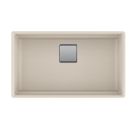 Franke PKG11031CHA Peak 32" L X 19" W X 9" D Granite Undermount Single Bowl Kitchen Sink in Champagne