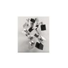 Frost Design Q3021.022.25 Quadra Mirror Holder 5, 4 Pieces a Set in Polished Chrome