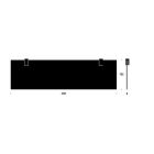 Frost Design Q3035.600.45 Shelf 7 600 mm with clamps Quadra Aluminum