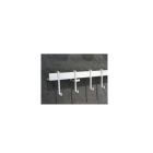 Frost Design Q3038.004.45 Quadra Hook 9 Pieces a Set Natural Anodized Aluminum