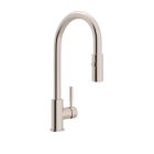 Riobel R7520SB Lux Side Handle Stainless Steel Pulldown Kitchen Faucet with Lever Handle in Brushed Stainless Steel