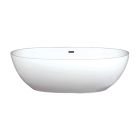 Americh RC2210-MW ROC Beijing 65" Oval Shaped Freestanding Soaker Bathtub with Center Drain Placement in Matte White