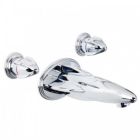 Lefroy Brooks RH1172-CP Belle Aire Wall Mounted Three Hole Bath Filler in Polished Chrome