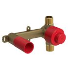 Rohl RH360 3-1/2" H X 6-1/4" L X 6-1/4" W Wall Mount Widespread Rough-In Valve