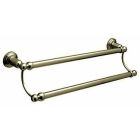 Rohl U.6945STN 31.5 Inch Perrin And Rowe Double Towel Rail in Satin Nickel