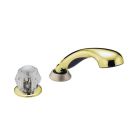 Delta RP14979NPLHP Classic Handheld Shower For Roman Tub, Pearl Nickel And Brass (Handles Sold Separately)