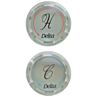 Delta RP19659 Button Set - Hot / Cold - Clear