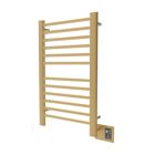 Amba S2133SB Sirio Model S2133 12 Bar Hardwired Towel Warmer in Satin Brass
