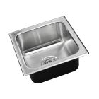 Just S-ADA-1313-A-GR Stylist 13" W X 13" L Single Bowl Drop-In Sink 18 Gauge in Stainless Steel