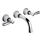 Samuel Heath V2KA17M-SSF 3H Basin Filler Wall Mounted in Satin Nickel