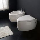 Scarabeo 8604W Moai Supported Toilet In White