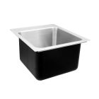 Just SLXD-2219-AGR1 Stylist 22" W X 19" L Single Bowl Drop-In Sink, 18 Gauge, 1 Faucet Holes , Extra Deep in Stainless Steel
