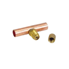 Smart Electric SVW-14 Copper Solder Tee 7/8" x Tube x 1/4" Flare