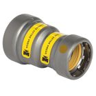 Mueller CP01058G Carbon Steel Press GAS Coupling Reducing P x P, 1 1/4" x 3/4"