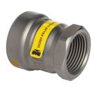 Mueller CP01263G Carbon Steel Press GAS Adapter Female P x FPT, 1"