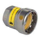 Mueller CP11279G Carbon Steel Press GAS Adapter Female Reducing P x FPT, 1 1/2" x 1"