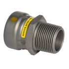 Mueller CP01187G Carbon Steel Press GAS Adapter Male P x MPT, 2"
