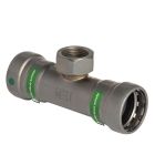 Mueller CP01570 Carbon Steel Press Tee Female Reducing P x P x FPT, 1" x 1" x 1/2"