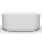 Davinci SRG6032FTNBINMW SRG Series Free Standing Tub 60" L X 32" W X 24" H Solid Surface in Matte White