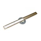Infinity Drain STIF AS 9940-I SB 40" S-Stainless Steel Series High Flow Complete Kit with Tile Insert Frame in Satin Bronze with Cast Iron Drain Body, 3" No Hub Outlet