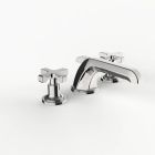 Davinci STR-COU-100-PN Streamline Deck Mounted Three Hole Lavatory Faucet with Low Profile Spout with Cross Handles in Polished Nickel